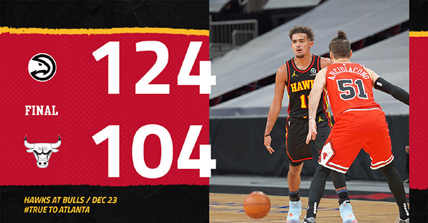 <a href=/lanqiubisa/hawks/ target=_blank class=infotextkey>老鹰</a>124-104大胜<a href=/lanqiubisa/bulls/ target=_blank class=infotextkey>公牛</a>